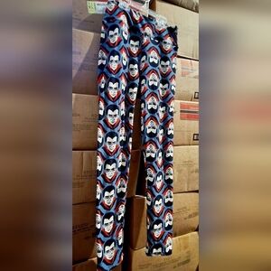Lularoe One Size OS Halloween Dracula Vampire Legging October Spooky Blue EUC